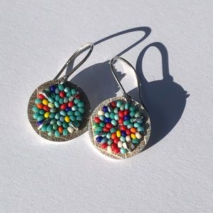 Earrings by Claudia Fajardo. Colombian jewelry